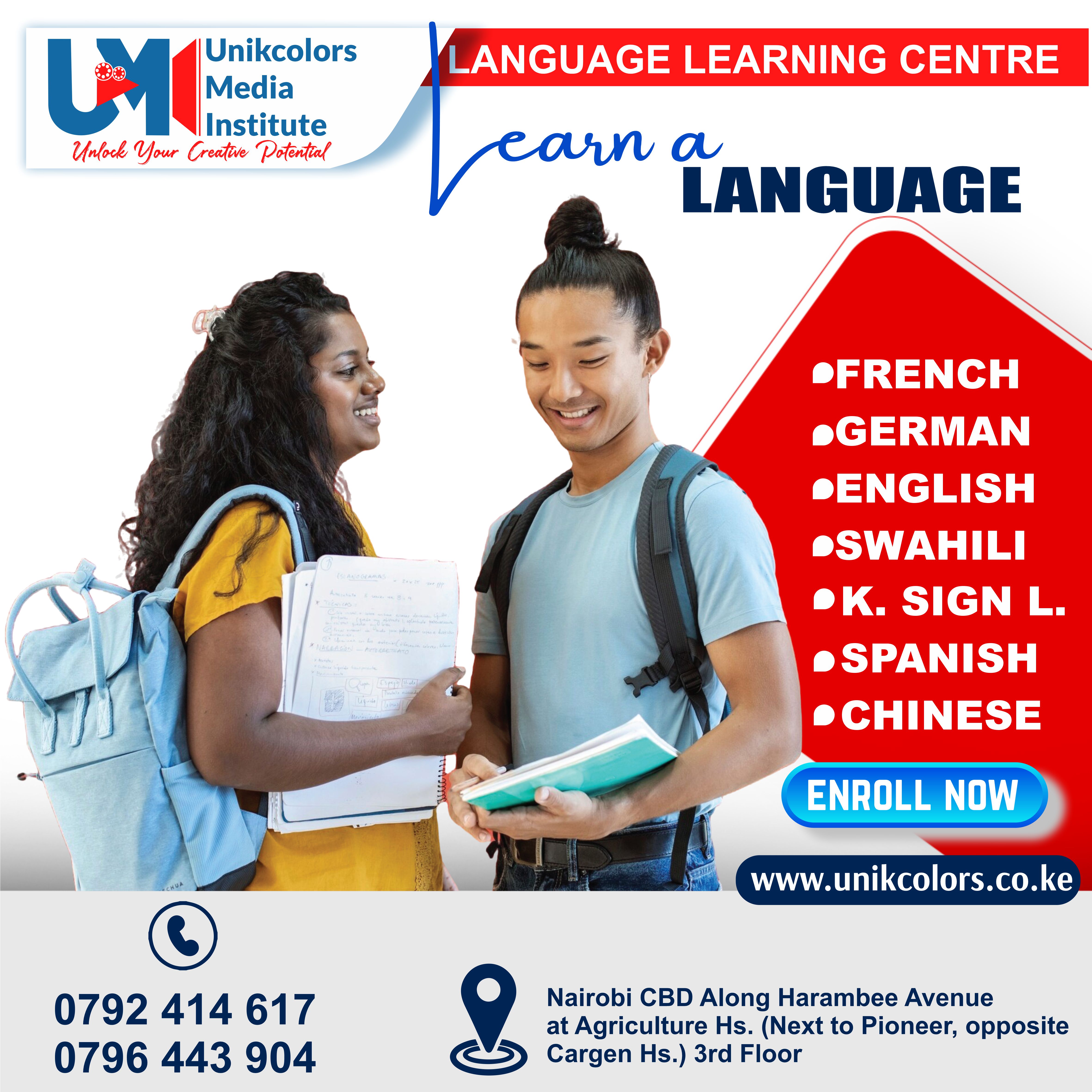 LANGUAGE TRAINING CENTRE - GERMAN | ENGLISH | FRENCH | CHINESE | SPANISH | SWAHILI | KENYA SIGN LANG